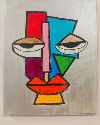 QUADRO NON INCORNICIATO DIPINTO A MANO 100% 