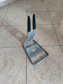 Cavalletto bici acciaio bike stand pavimento mozzo