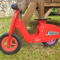 Bici in legno scooter senza pedali