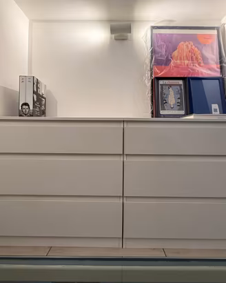 2 Cassettiere bianche 3 cassetti stile Ikea