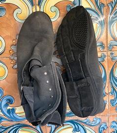 Stivaletti eleganti casual in camoscio donna grigi