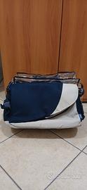 Borsa fasciatoio Chicco blu e beige