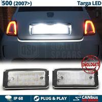 Placchette TARGA Full LED PER FIAT 500 500c 595