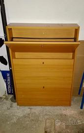 Scarpiera in legno – compatta e funzionale