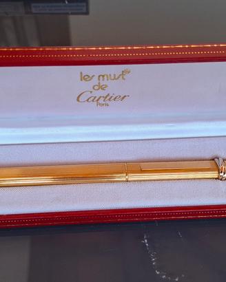 penna Cartier placcata oro 18 kt
