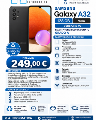 Samsung Galaxy A32 128GB Ricondizionato Grado A