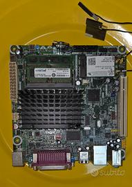 scheda madre intel D525MW 4Gb Ram e processore