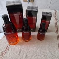 Bottiglie vuote Dior Fahrenheit  con scatole origi