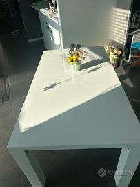 Tavolo laccato bianco cm 90x160xH76