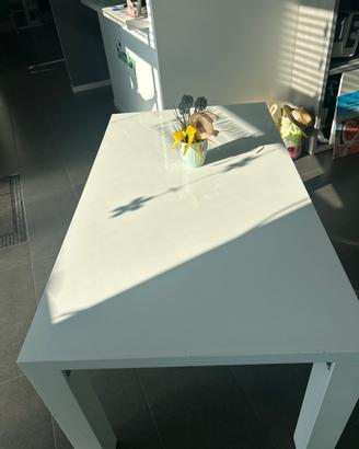 Tavolo laccato bianco cm 90x160xH76