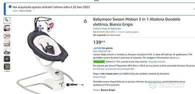 dondolo babymoov swoon motion