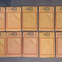 Antica "Carta d'Italia" Touring Club 1948 completa