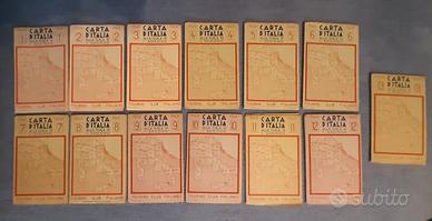 Antica "Carta d'Italia" Touring Club 1948 completa