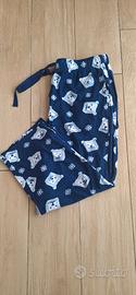 Pantalone pigiama jogger orso polare taglia L