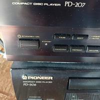 Pioneer PD 207 e PD 306 lettore CD player vintage 