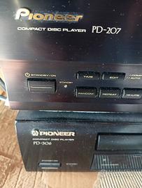 Pioneer PD 207 e PD 306 lettore CD player vintage 