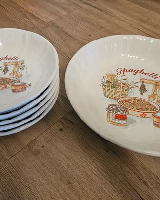 Servizio spaghettata Tognana vintage