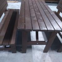 TAVOLO E PANCHE DA GIARDINO cm 200 x 80