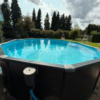 PISCINA IN PANNELLI D’ACCIAIO ROTONDA MT 4.6 X 1,3