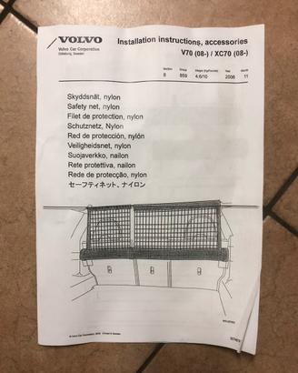 Rete protettiva nailon divisoria vano carico