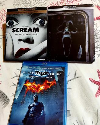 Lotto scream x2 film scream 4k e batman