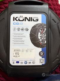 Catene da neve NUOVE Konig CG-9 misura 103