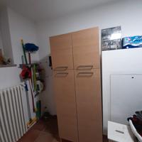 Armadio da bagno in laminato rovere chiaro