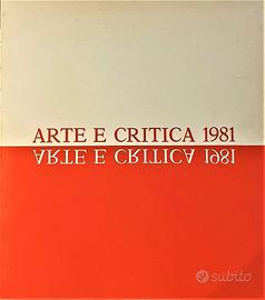 RARO Arte e critica 1981 catalogo mostra roma 1981