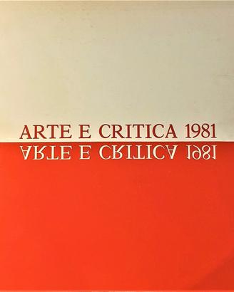 RARO Arte e critica 1981 catalogo mostra roma 1981