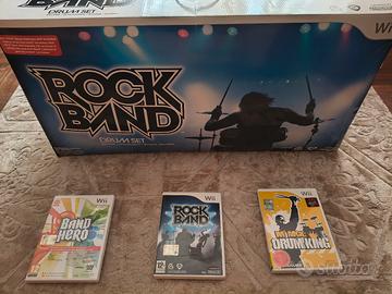 Rock Brand per Nintendo wii COMPLETO + 3  giochi