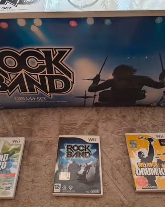 Rock Brand per Nintendo wii COMPLETO + 3  giochi