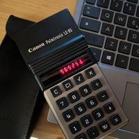 Calcolatrice Canon Palmtronic LE-85 LED Rossi