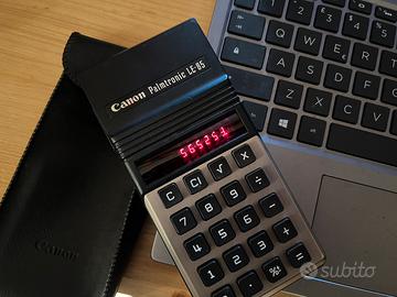 Calcolatrice Canon Palmtronic LE-85 LED Rossi
