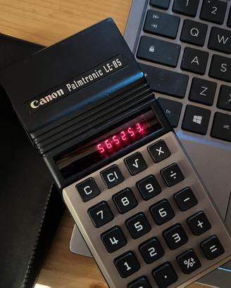 Calcolatrice Canon Palmtronic LE-85 LED Rossi