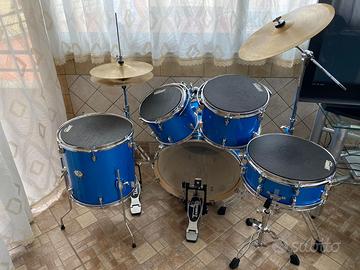 Batteria Tamburo T5 blue sparkle