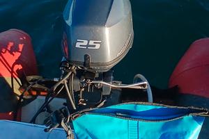 gommone motore yamaha 25 cv gambo lungo no trim