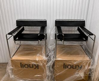 KNOLL Studio 2 Wassily B3 NUOVE in pelo nero