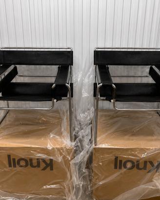 KNOLL Studio 2 Wassily B3 NUOVE in pelo nero