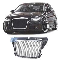 GRIGLIA AUDI A3 8P 08-12 LOOK RS3 NERO CROMATO