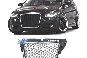 GRIGLIA AUDI A3 8P 08-12 LOOK RS3 NERO CROMATO
