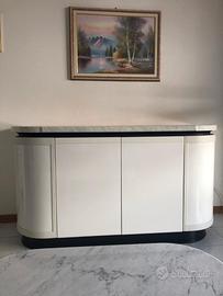 Ampia madia laccata bianca