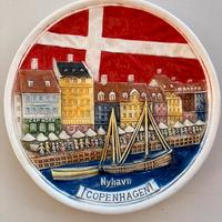 Piatto decorativo in ceramica Copenhagen