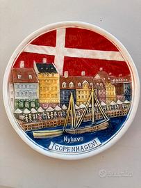 Piatto decorativo in ceramica Copenhagen