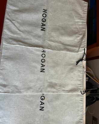 Tre sacchetti per scarpe o borse hogan 30 cmx40 cm