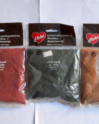 Modellismo Vegetazione HEKI microfiocchi 3 colori