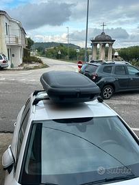 Box tetto auto con barre