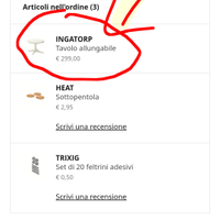 Tavolo rotondo bianco Ikea INGATORP