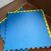 Tatami 4 cm 100 x 100 usato 4 pezzi incastro