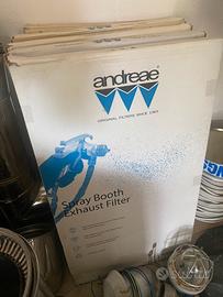 Filtri a fisarmonica Andreae per cabina di spruzzo