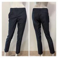 PESERICO Pantalone blu a fantasia spina di pesce